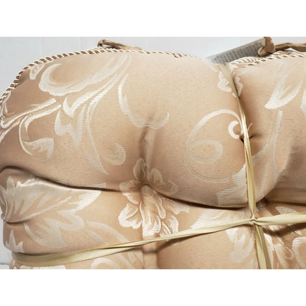 SET OF 2 THICK CUSHION CHAIR PADS w/ties(15